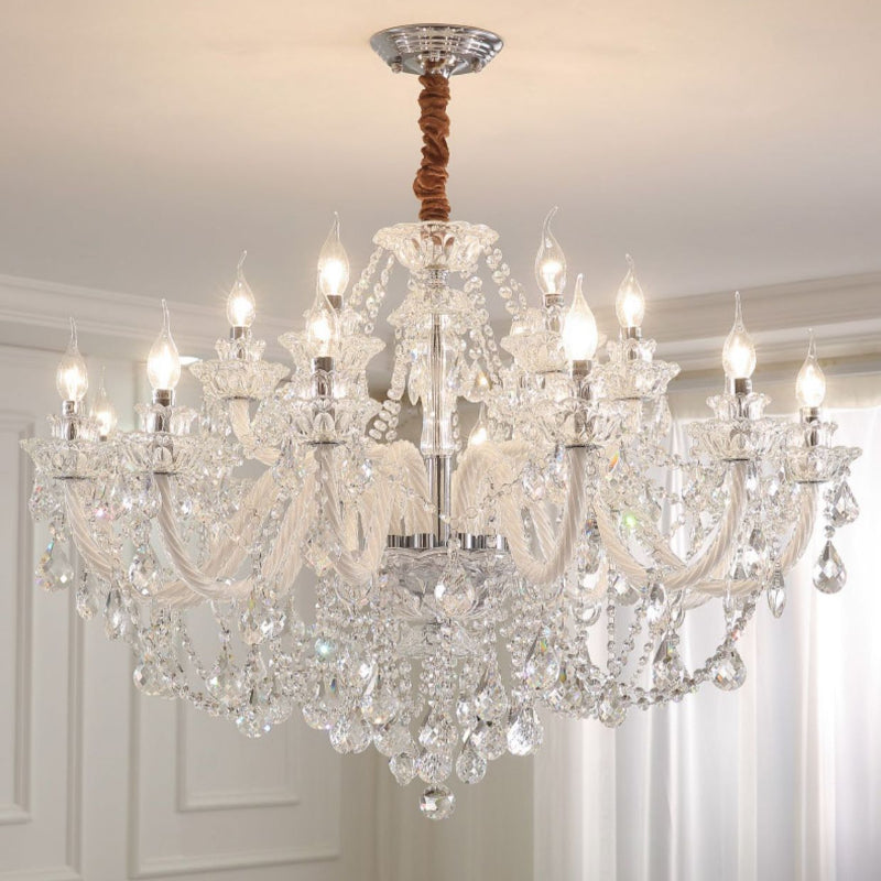 French-Style Crystal Chandelier – Glamorous Indoor Lighting