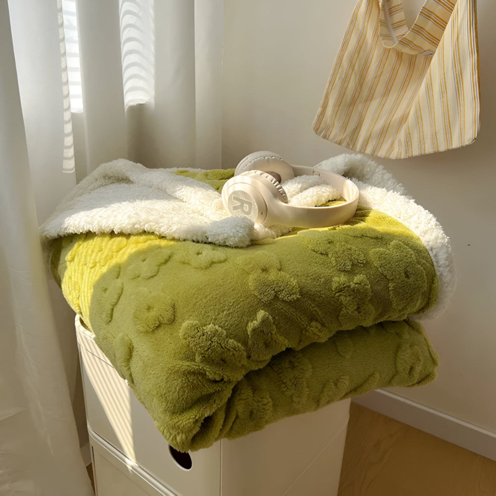 Snuggle Blanket with Floral Motif