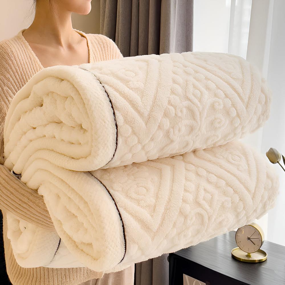 Luxurious Velvet Sherpa Blanket