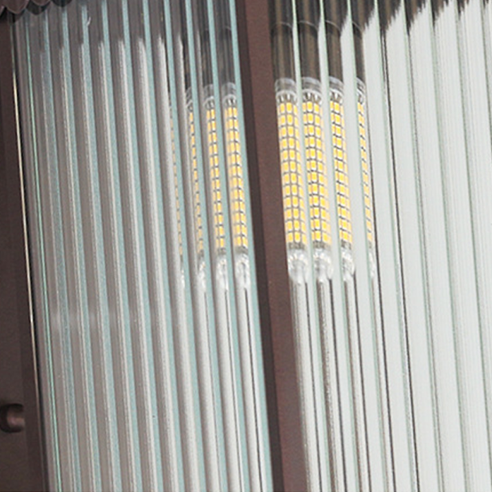 Outdoor Wall Lamp with Rectangular Retro Housing