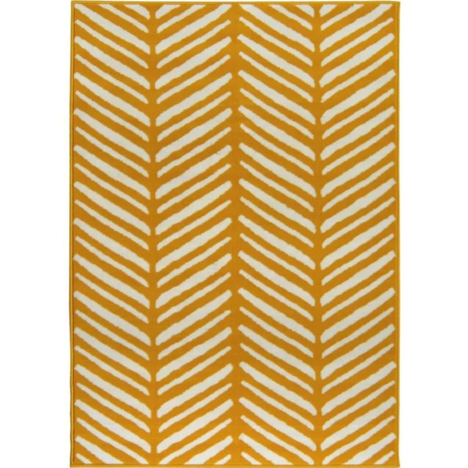 Durable Indoor Rug - Herringbone Design