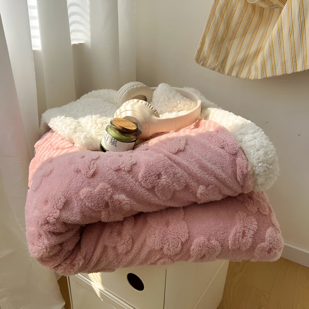 Snuggle Blanket with Floral Motif