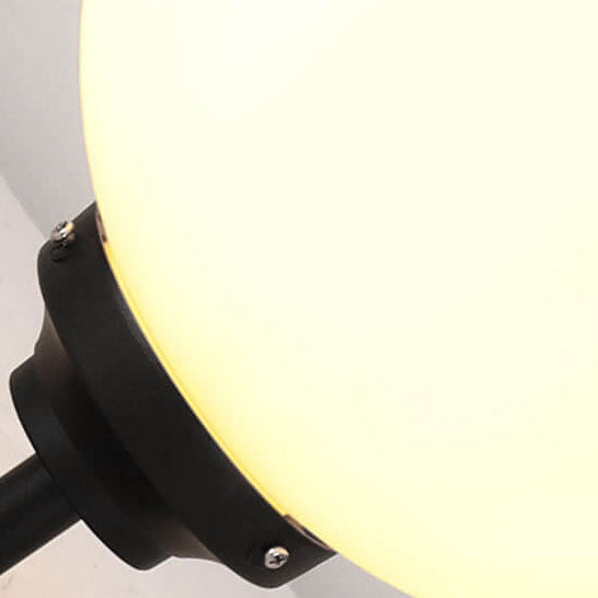 Globe-Style Solar-Powered Outdoor Wall Light