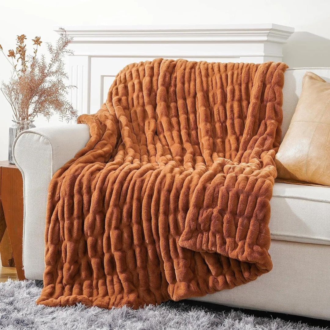 Elegant Faux Fur Blanket