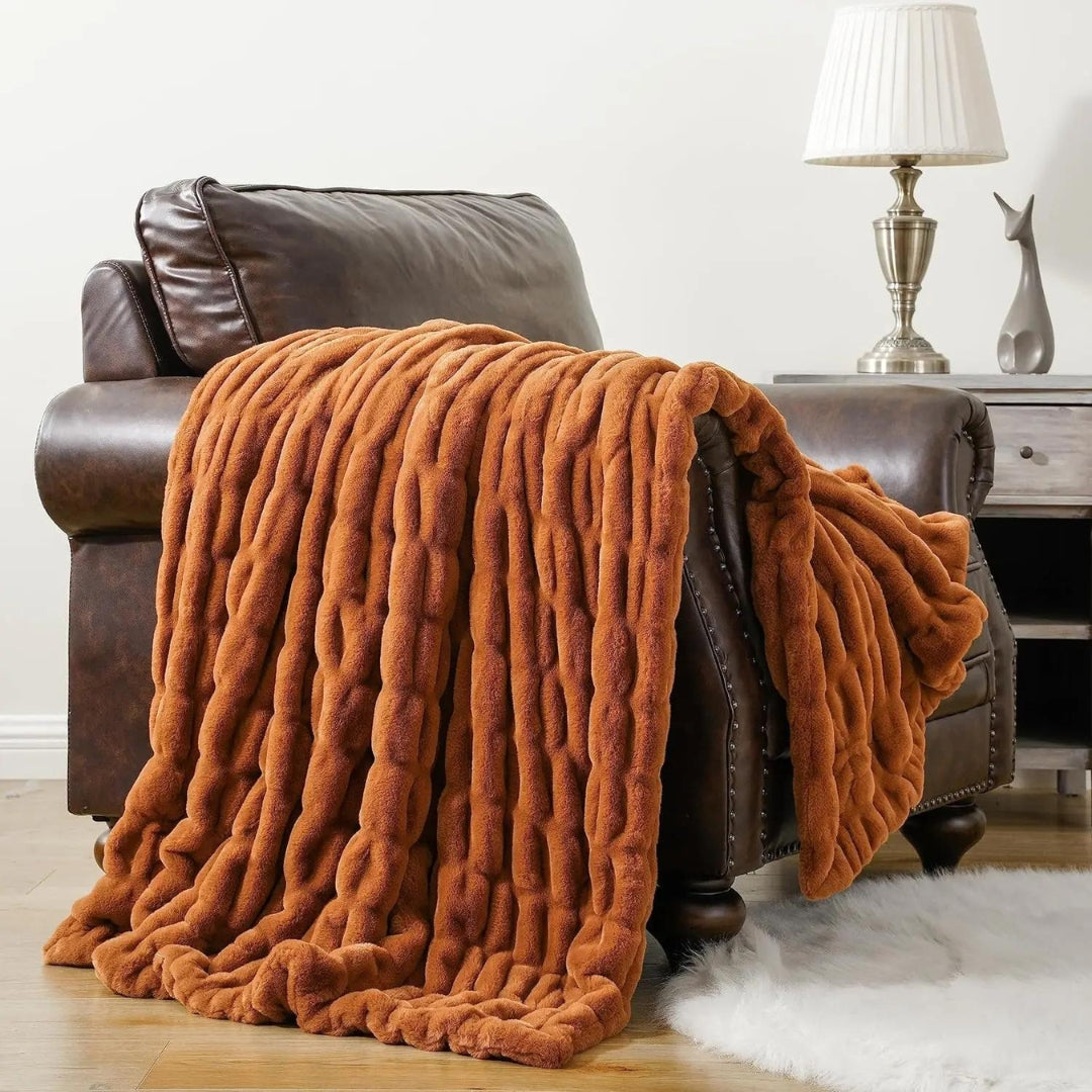 Elegant Faux Fur Blanket