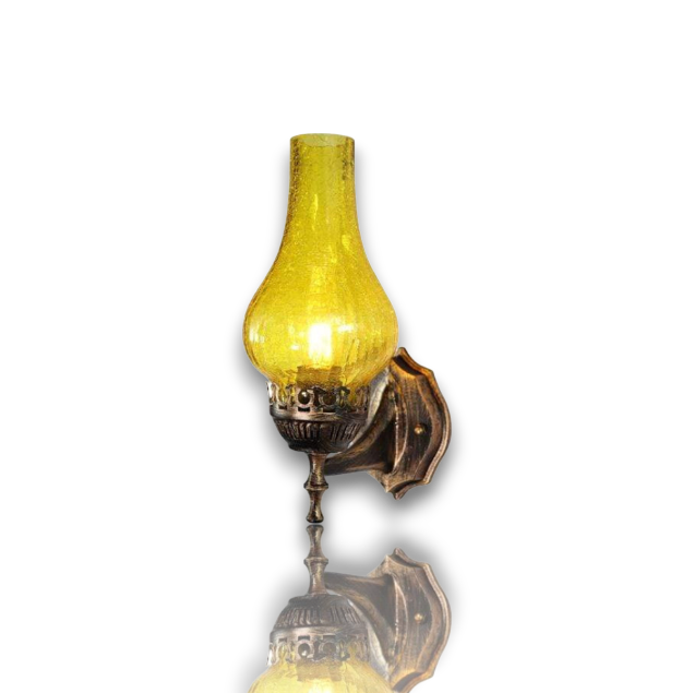 Rustic Antique Oil Wall Lamp – Classic Vintage Style Wall Fixture