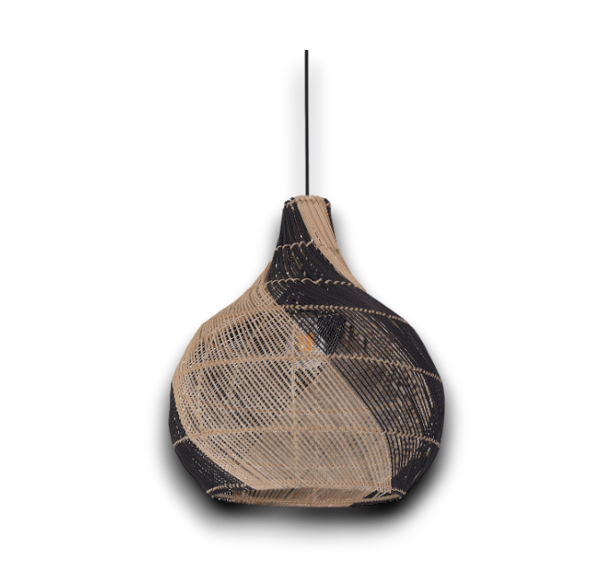 Japanese Style Vase Pendant Light - Rattan Ceiling Lamp