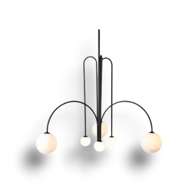 Modern Round Chandelier – G9 LED Suspended Ceiling Light Fixture