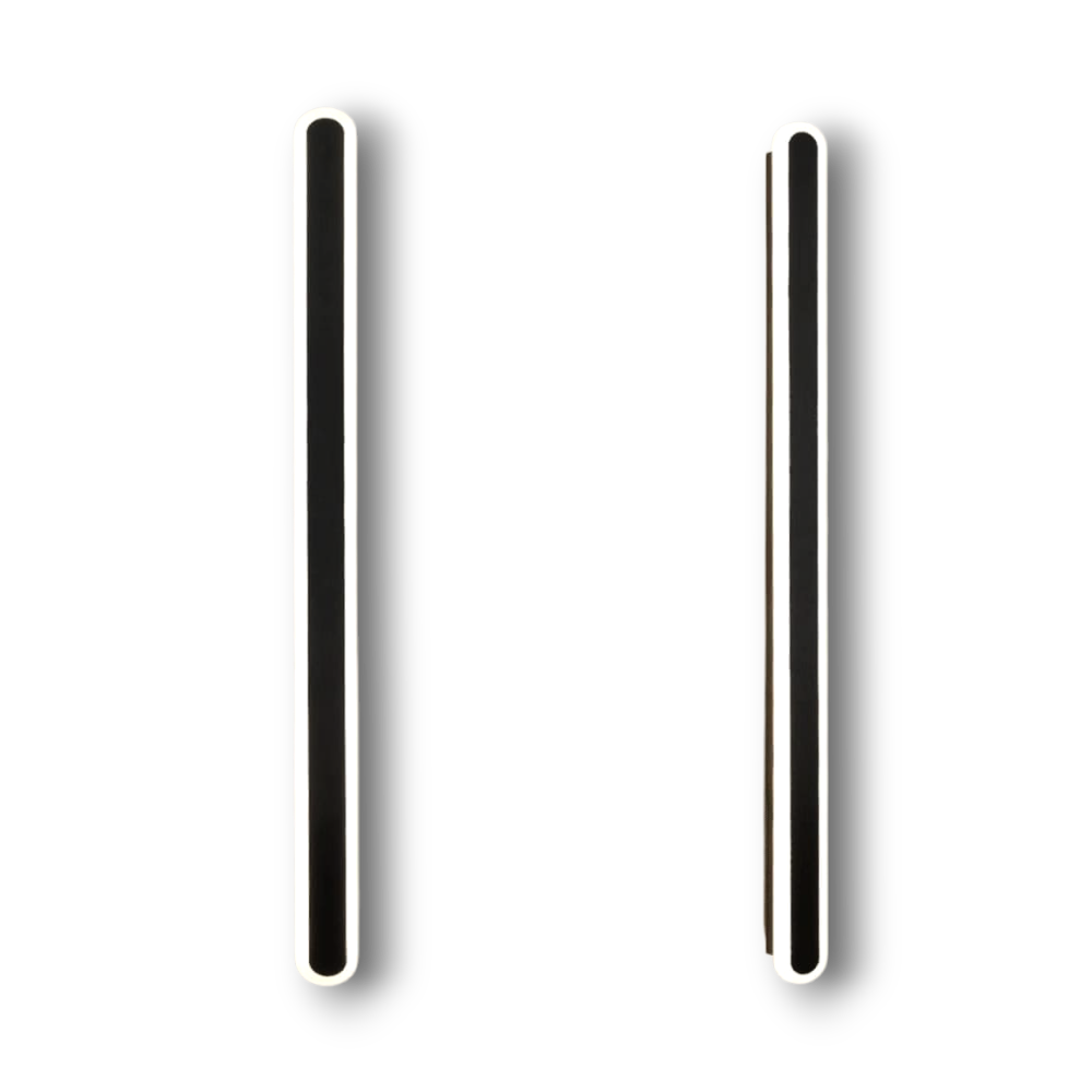 Modern Outdoor Wall Lamp – Linear Oval LED Light
