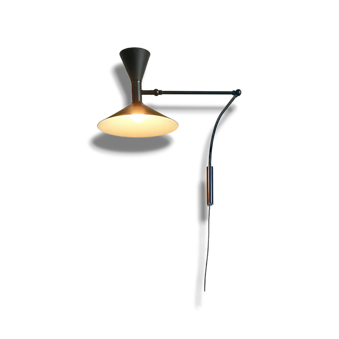 Swing Arm Plug-in Wall Sconce – Adjustable Metal Lamp with G9 Socket