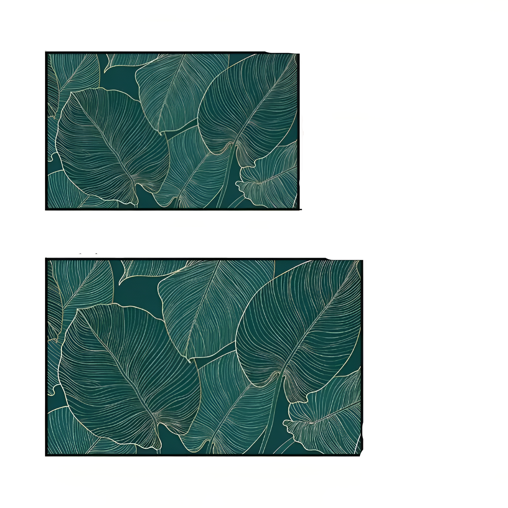 Decorative Linear Leaf Doormat