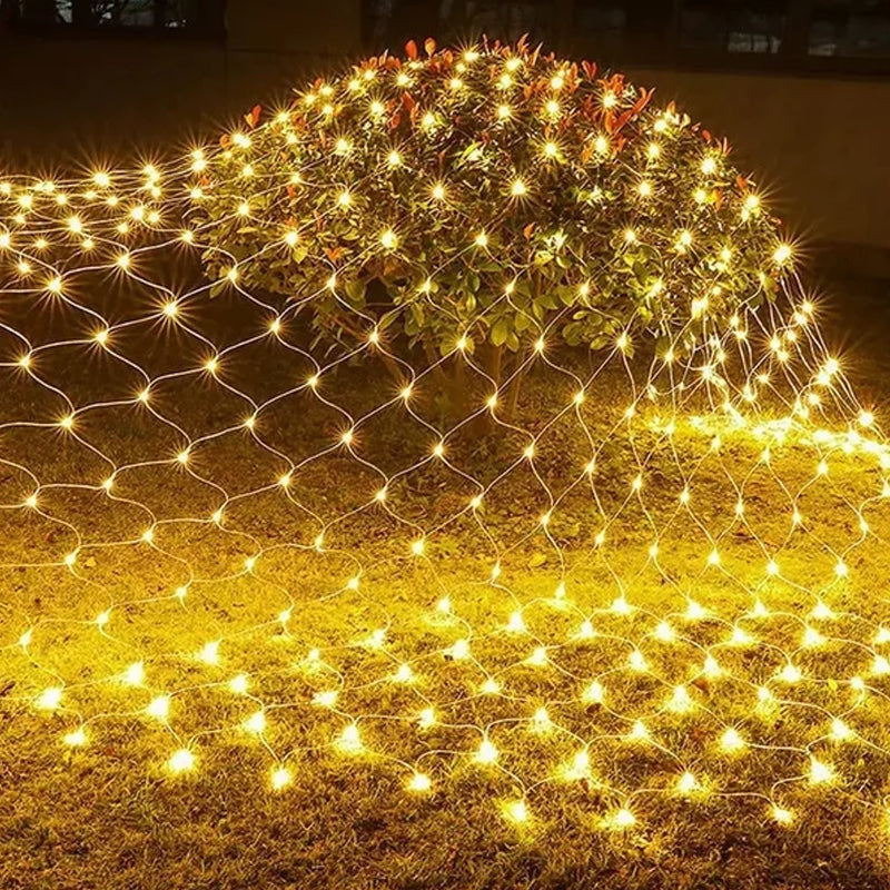 Solar-Powered Fishing Net Light | LED Glow Christmas Light