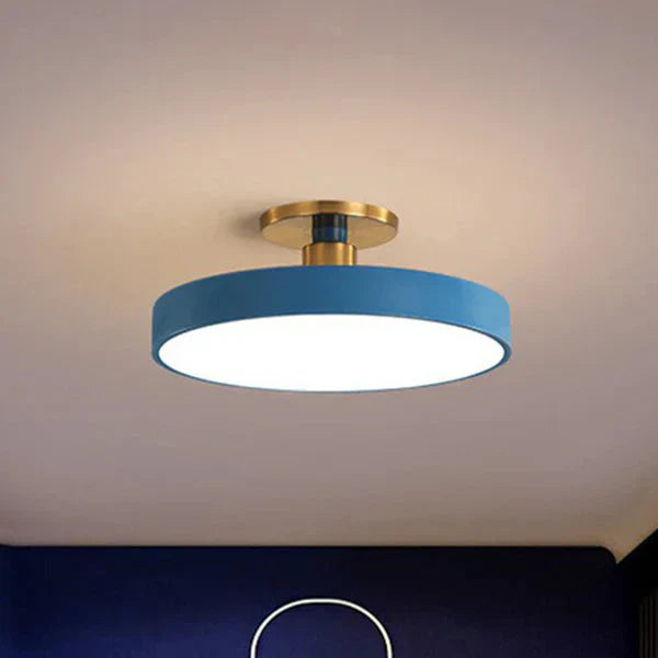 Scandinavian Style Flush Mount LED Ceiling Light | Acrylic Round Ceiling Lamp