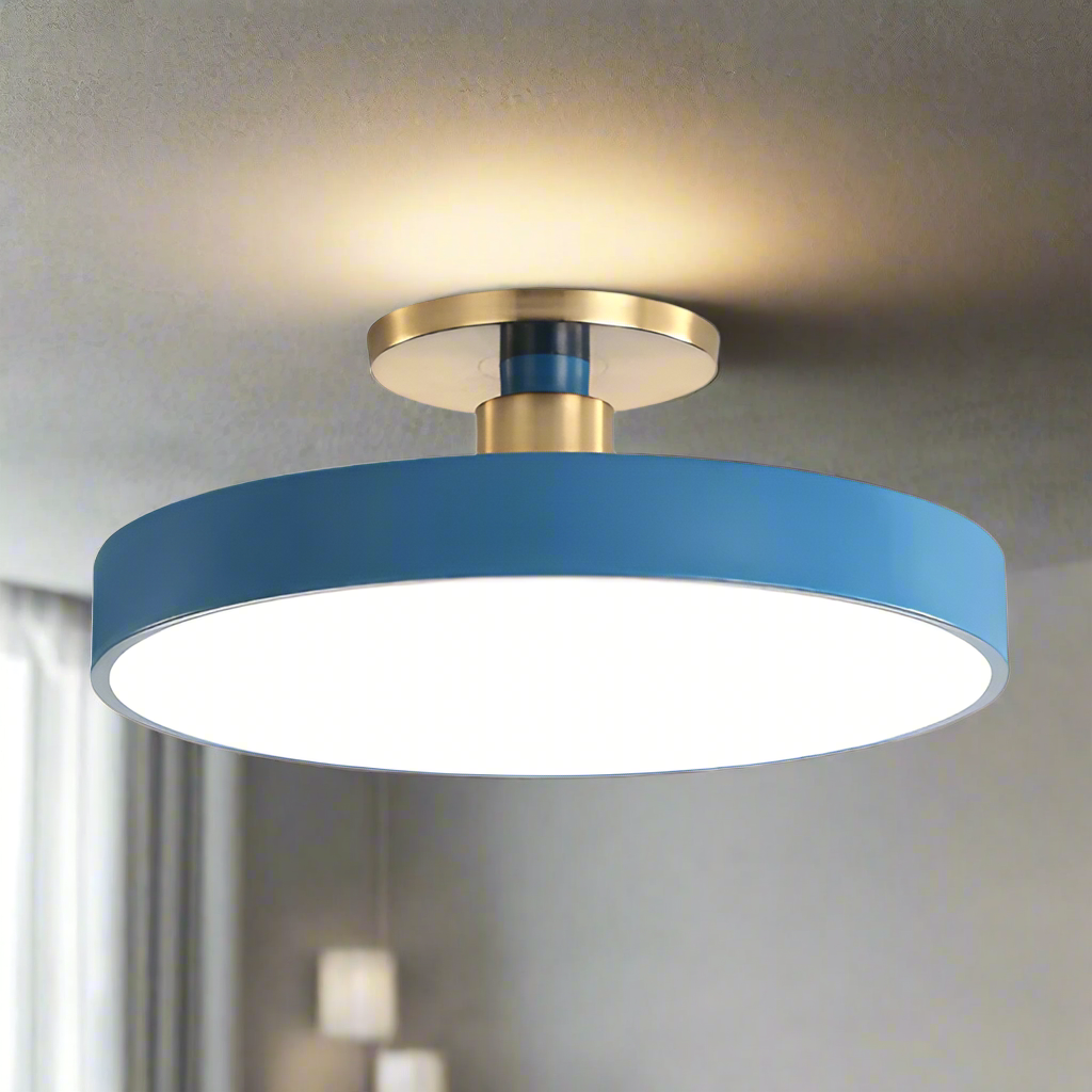 Scandinavian Style Flush Mount LED Ceiling Light | Acrylic Round Ceiling Lamp