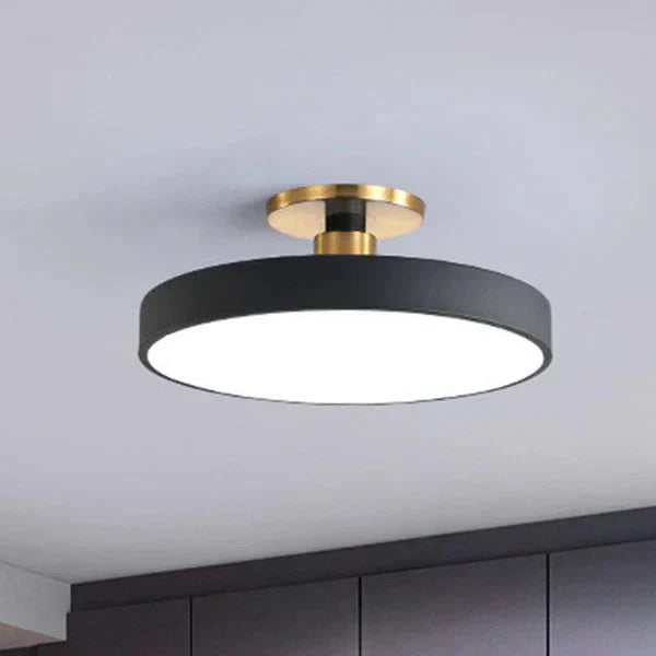 Scandinavian Style Flush Mount LED Ceiling Light | Acrylic Round Ceiling Lamp