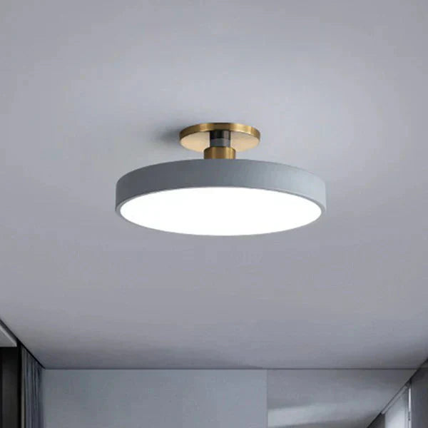 Scandinavian Style Flush Mount LED Ceiling Light | Acrylic Round Ceiling Lamp