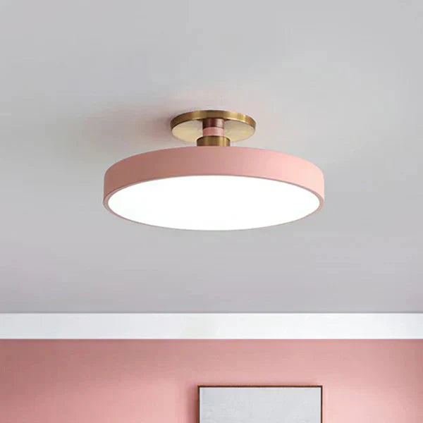 Scandinavian Style Flush Mount LED Ceiling Light | Acrylic Round Ceiling Lamp