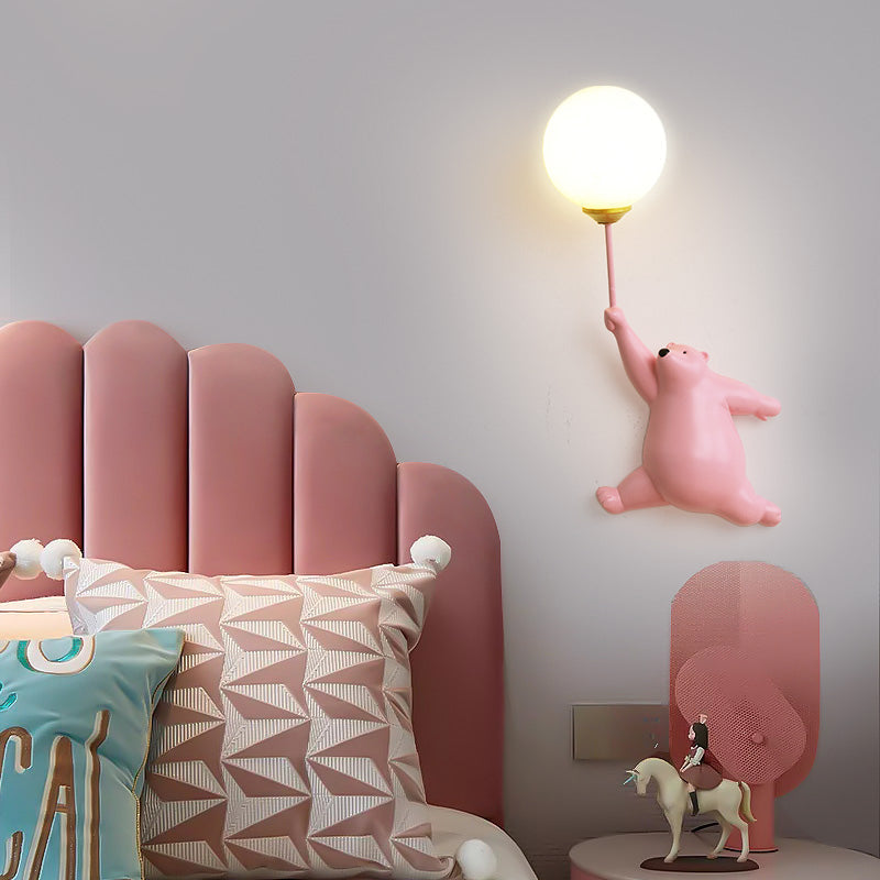 Bear Balloon Wall Sconce – Adorable Kids Room Light