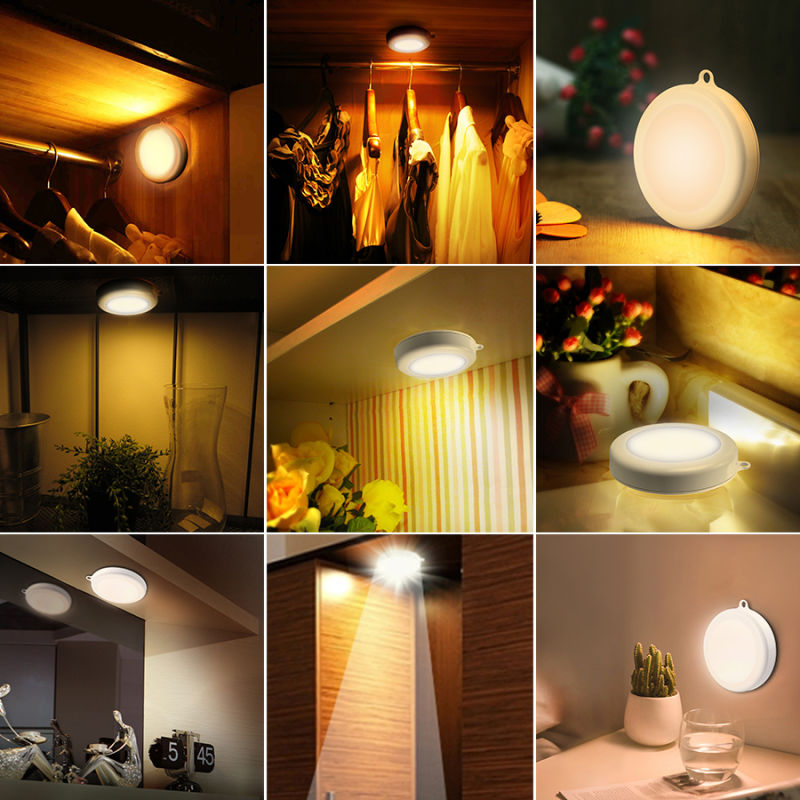 Round LED Motion Sensor Light | Kitchen, Wardrobe, and Closet Wall Light