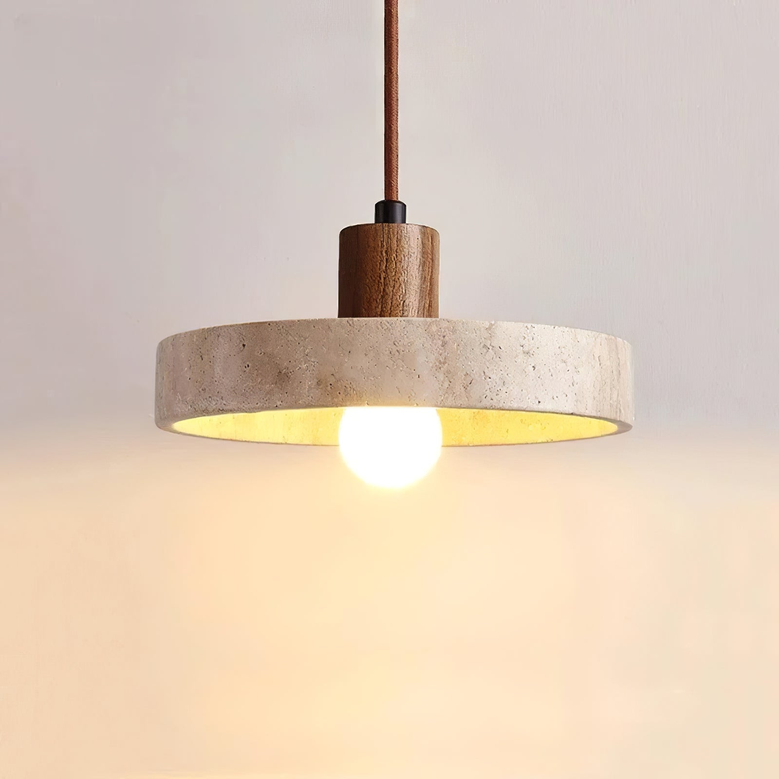 Compact Vintage-Style Pendant Light | Wabi-Sabi Accent