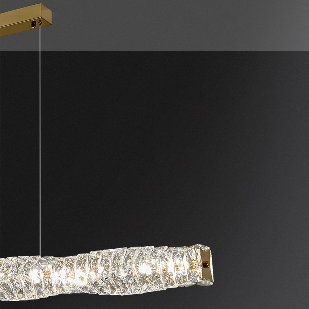 LED Crystal Pendant Light – Sleek Contemporary Design