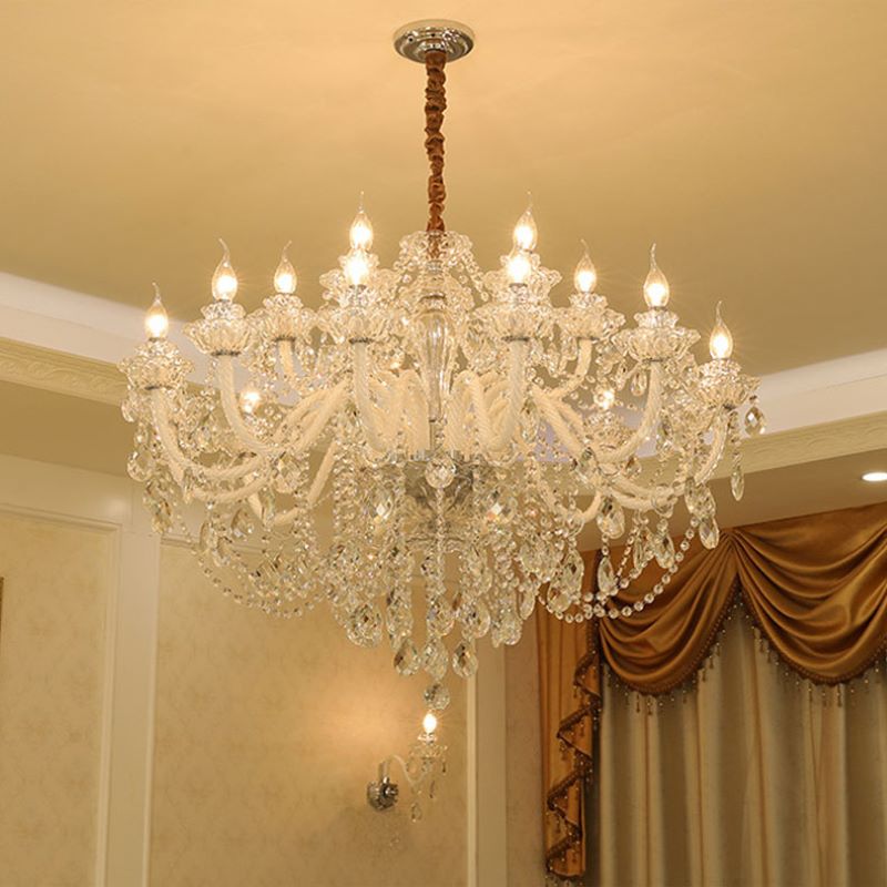 French-Style Crystal Chandelier – Glamorous Indoor Lighting