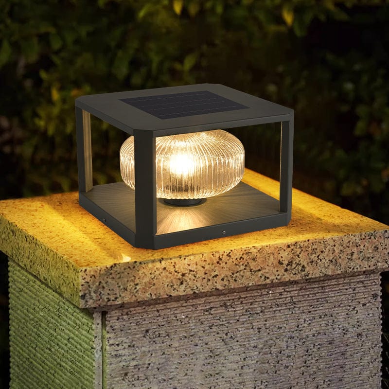 Outdoor Solar Pillar Lamp – LED Light Fixture