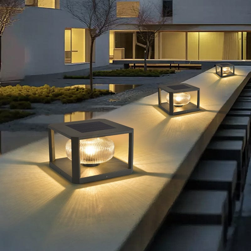 Outdoor Solar Pillar Lamp – LED Light Fixture