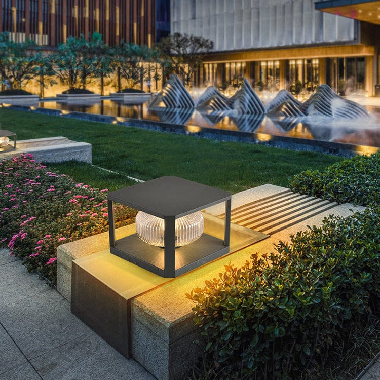 Outdoor Solar Pillar Lamp – LED Light Fixture