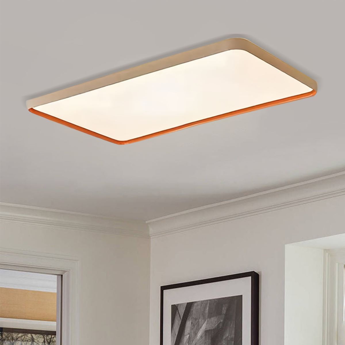 Modern Dimmable LED Flush Mount Ceiling Light – Available in 3 Sizes