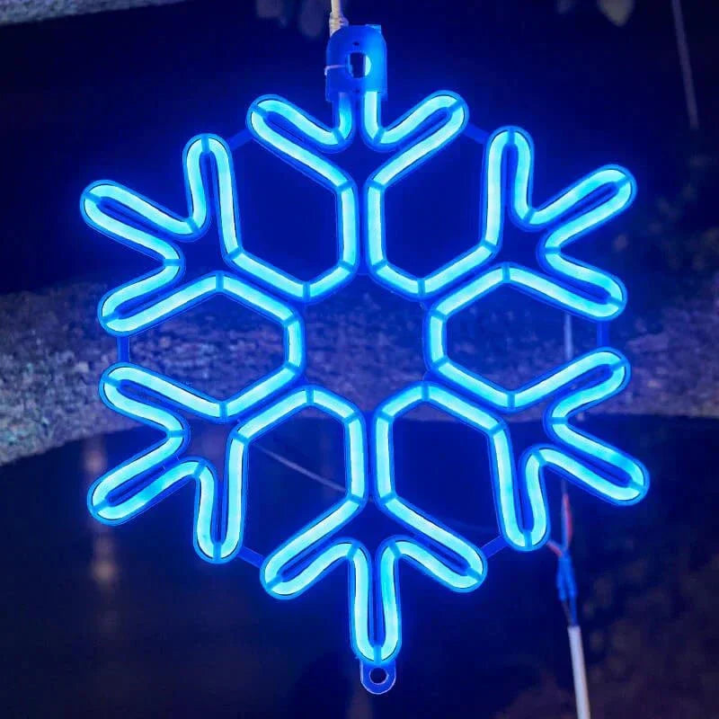 Magical LED Snowflake Christmas Lights | Festive Party Decoration
