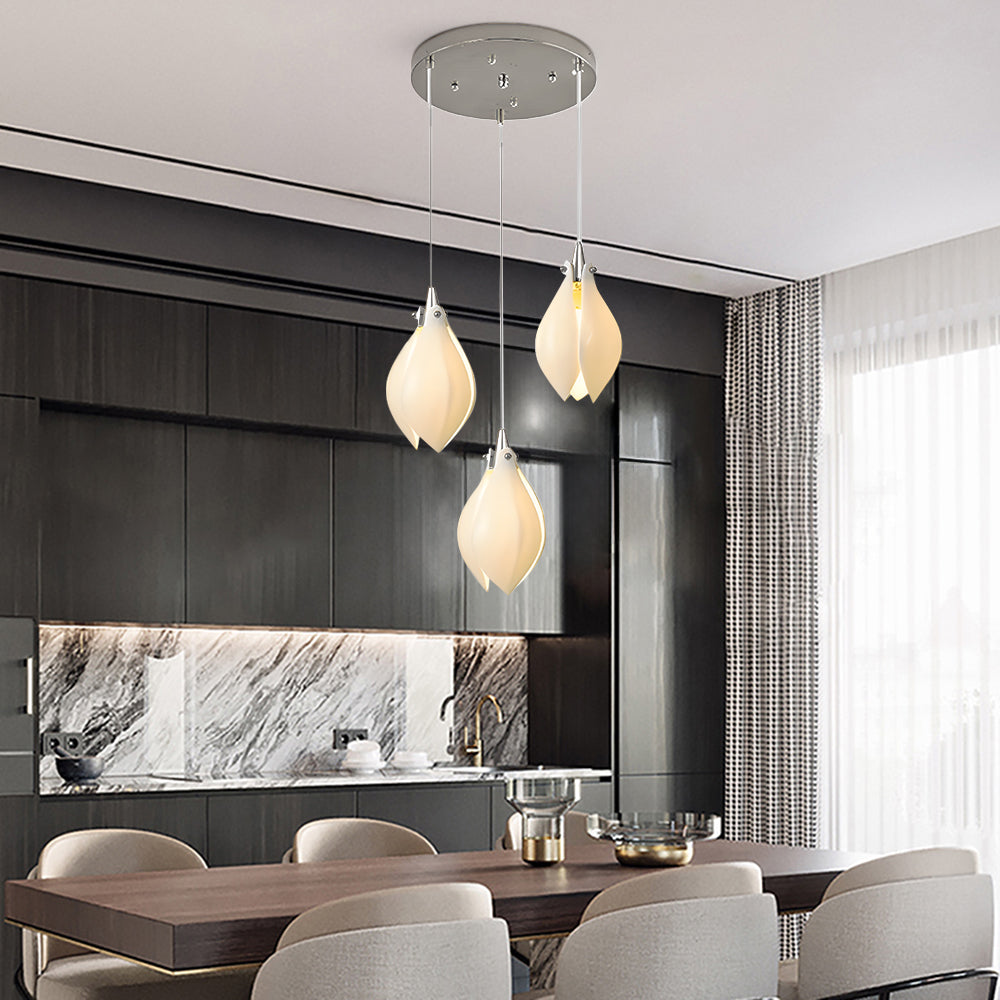 Multi-Drop Flower Pendant Light – Decorative Chandelier