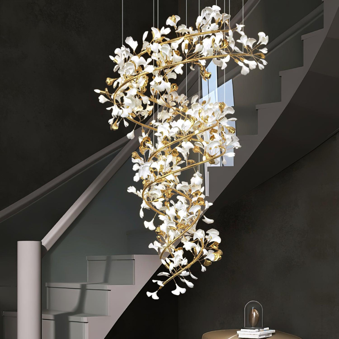 Classic Metal & Ceramic Chandelier - Timeless Design Ceiling Lighting