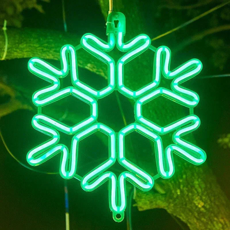 Magical LED Snowflake Christmas Lights | Festive Party Decoration