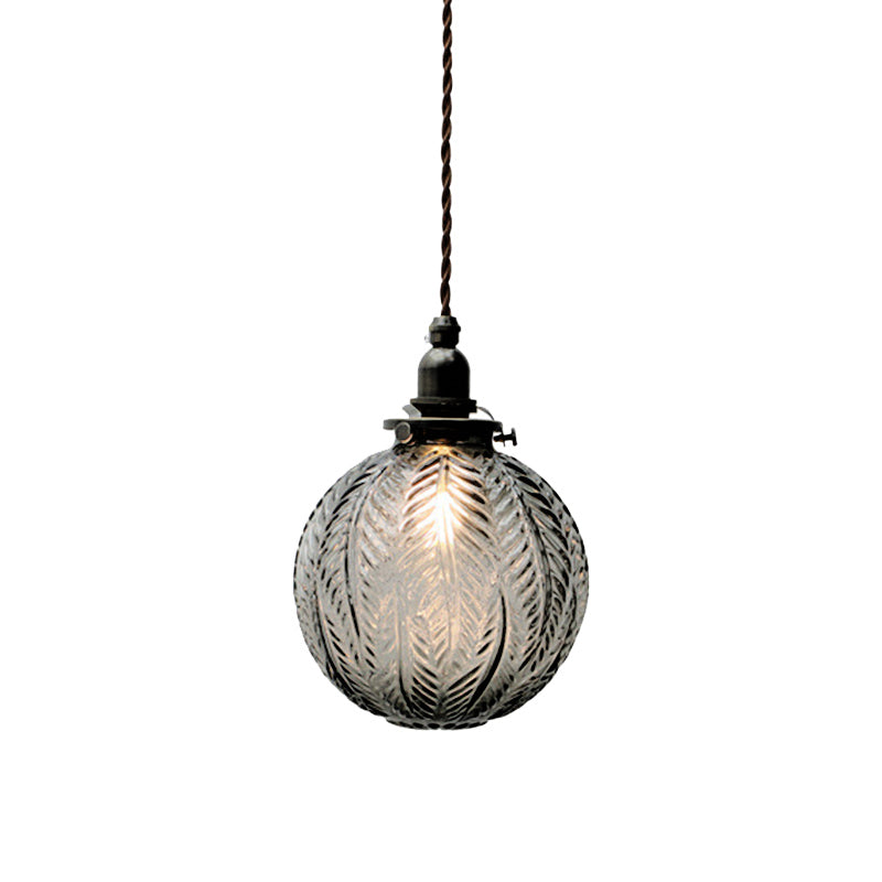 Colonial Glass Globe Pendant Light | Globe Ceiling Fixture