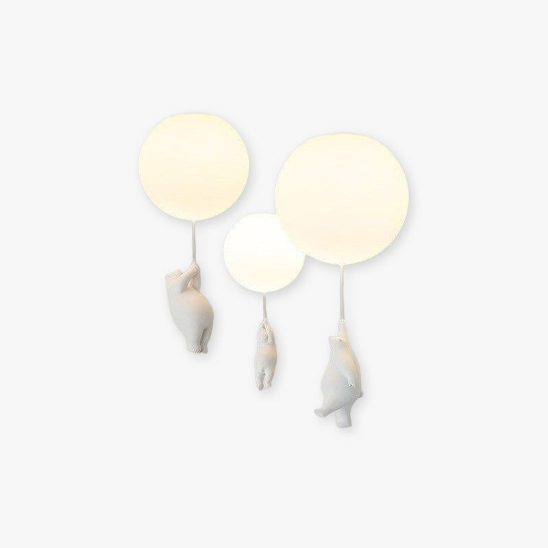 Bear-Shaped Balloon Pendant Light – Fun Ceiling Lighting