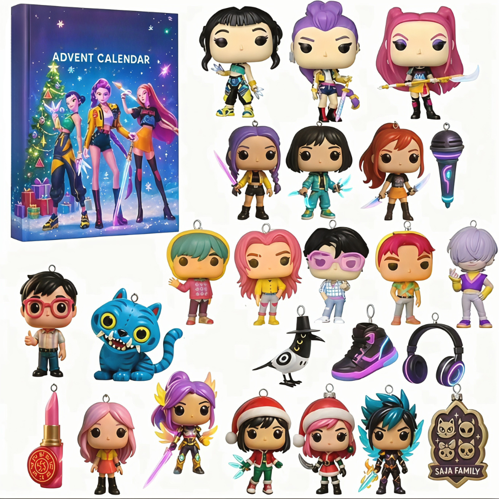 Pop-Culture Inspired Advent Calendar with 24 Mystery Collectibles