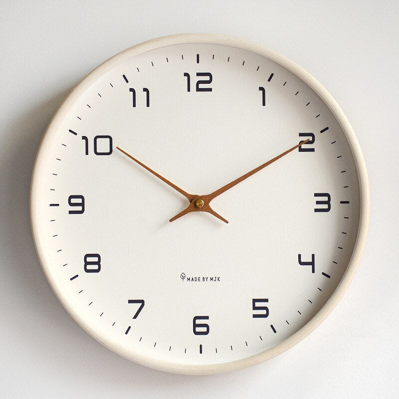 Wooden Wall Clock – NordicGlow Scandinavian Style for Modern Home Decor - Atelier Dubois Paris