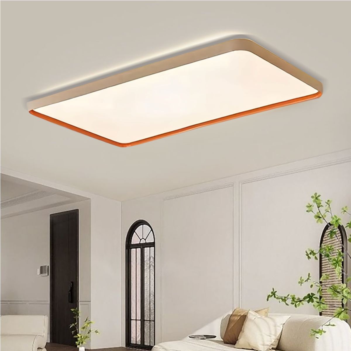 Modern Dimmable LED Flush Mount Ceiling Light – Available in 3 Sizes