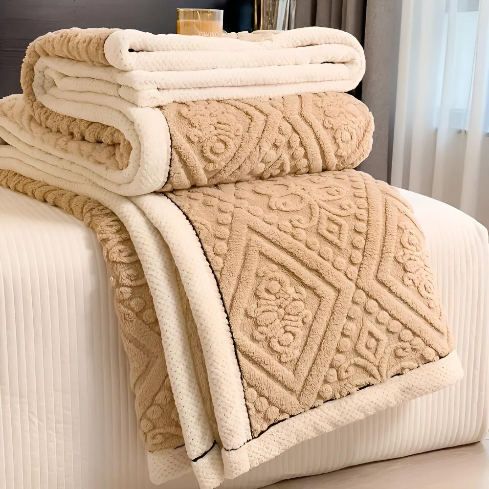 Luxurious Velvet Sherpa Blanket