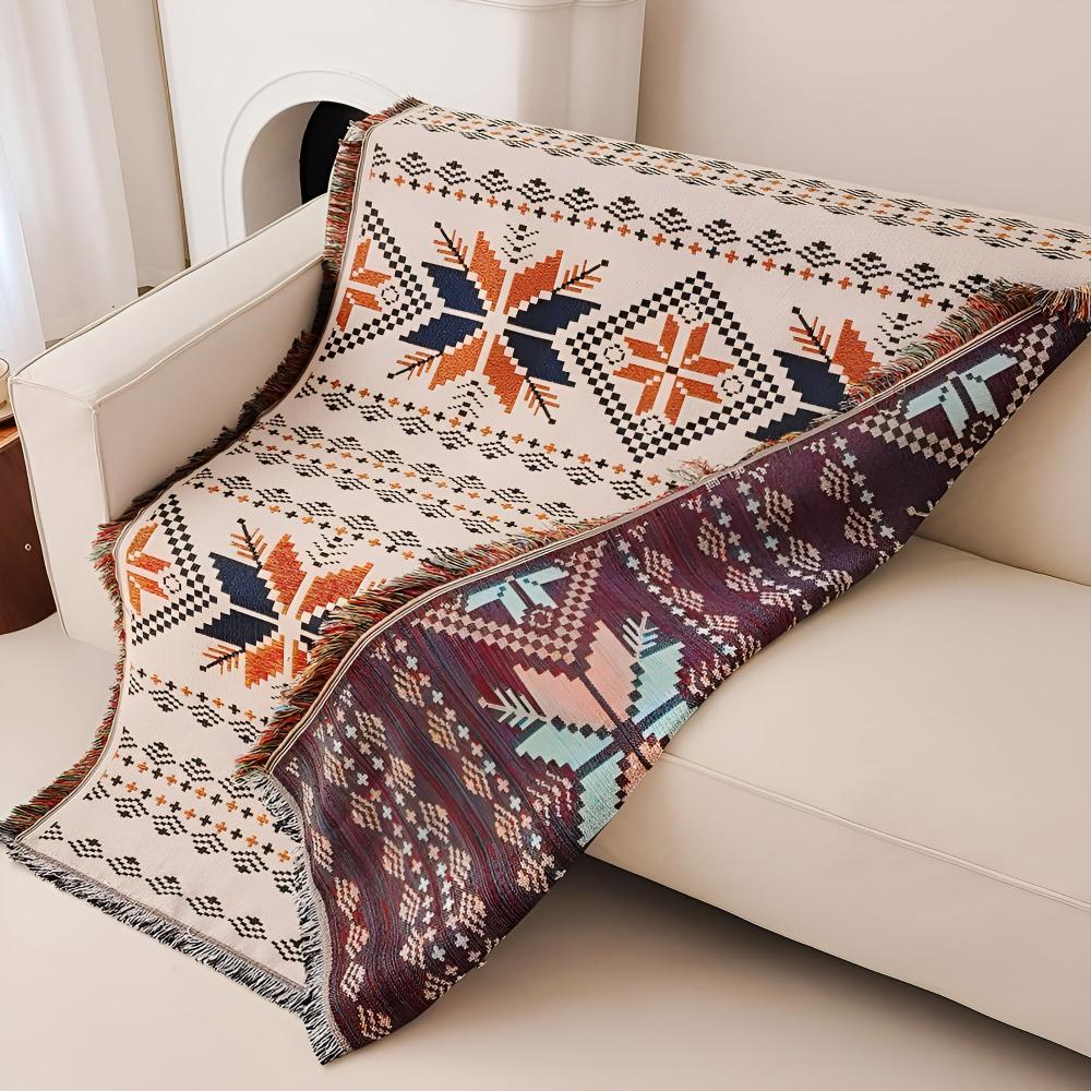 Patterned Boho Picnic Mat – Moroccan Style Outdoor Blanket