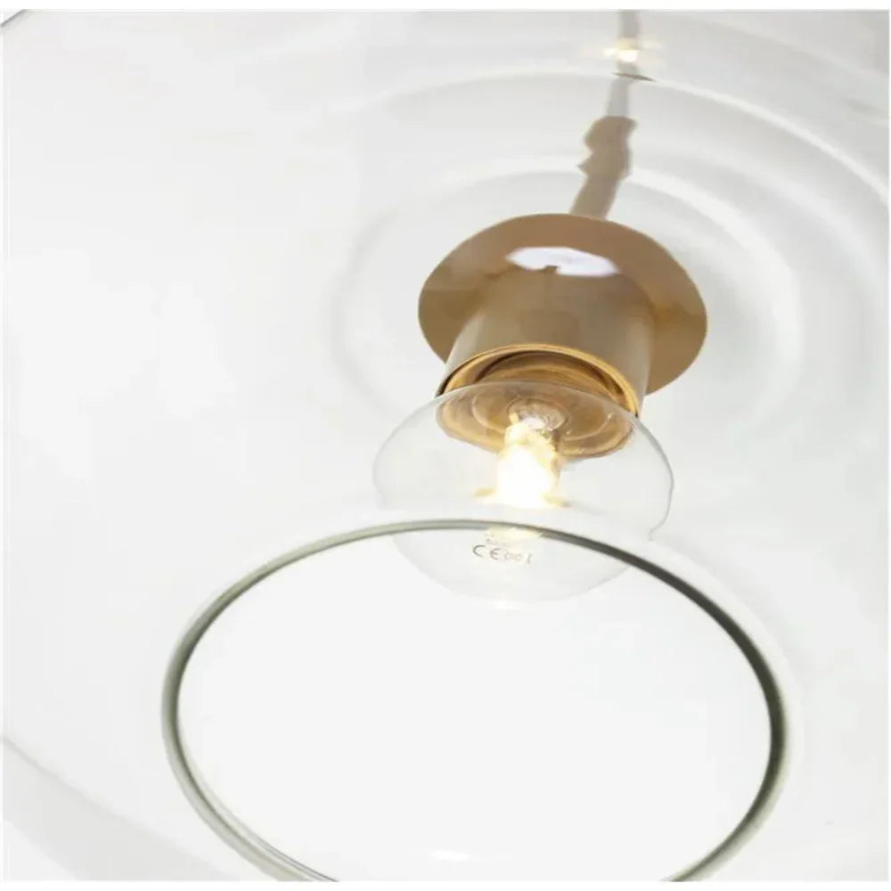 Diamond Shape Pendant Lamp – Modern Glass Shade with Metal Base