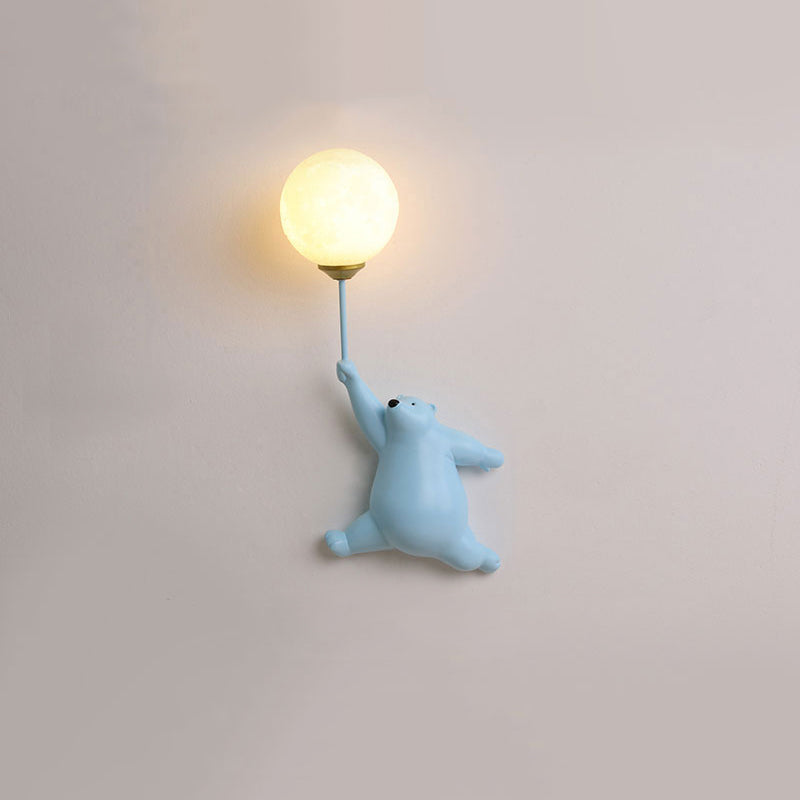 Bear Balloon Wall Sconce – Adorable Kids Room Light