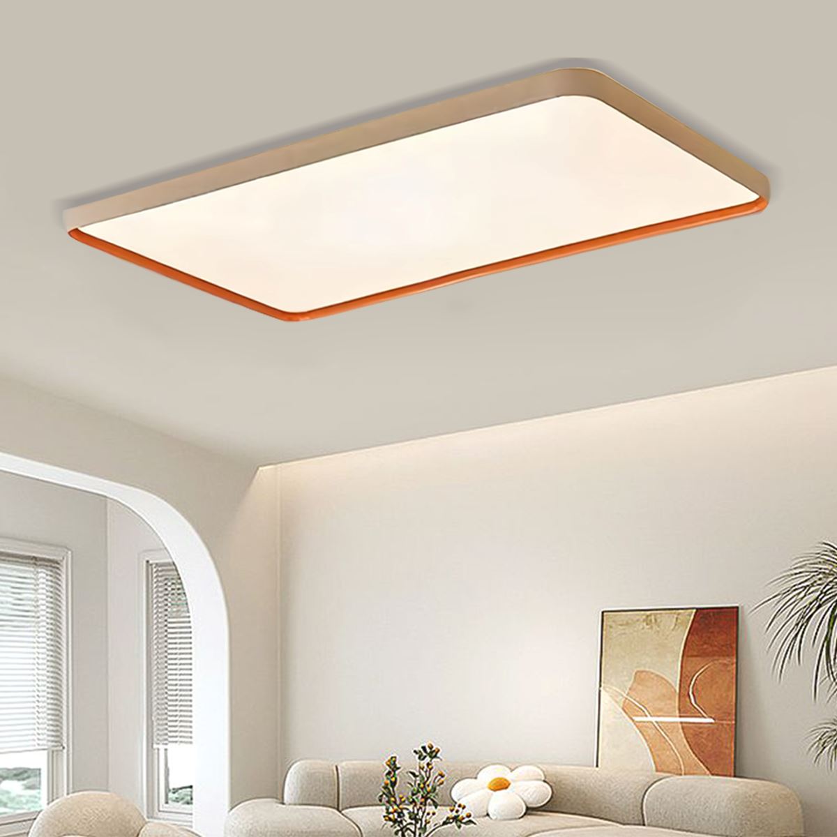 Modern Dimmable LED Flush Mount Ceiling Light – Available in 3 Sizes