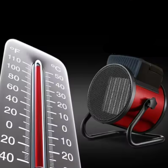 Electric Space Heater 3000W – Portable Fan Heater with Thermostat