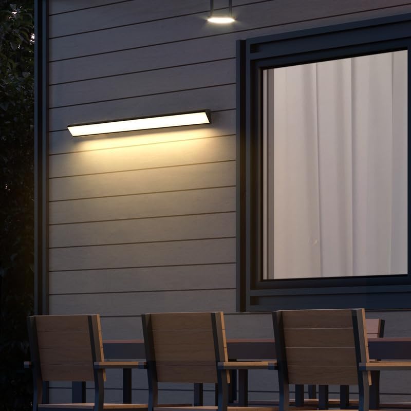 Modern Outdoor Wall Light – Linear-Shaped LED Fixture , IP65 Rated