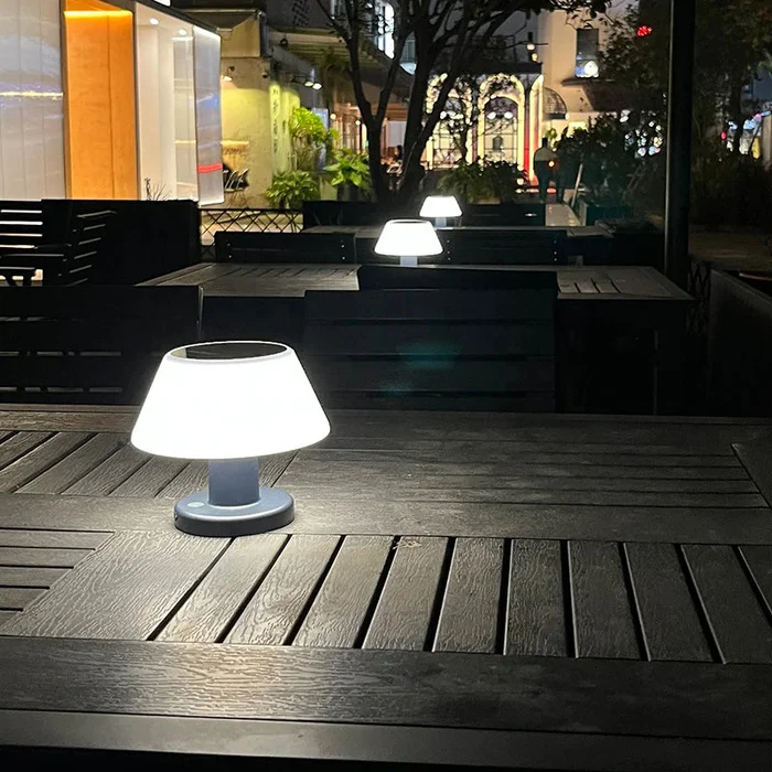 Solar-Powered LED Table Lamp