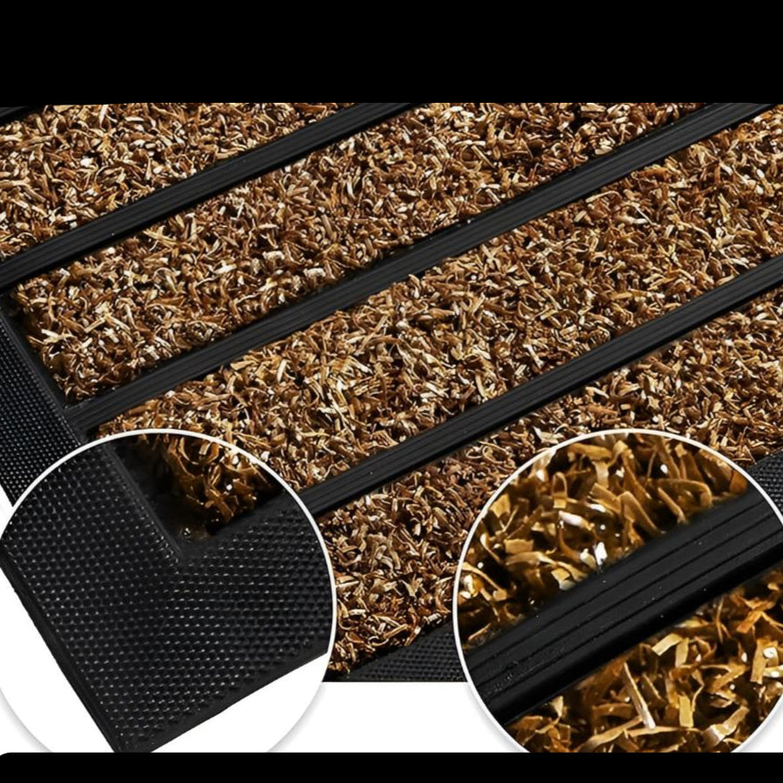 Door Mat with Classic Stripe Design