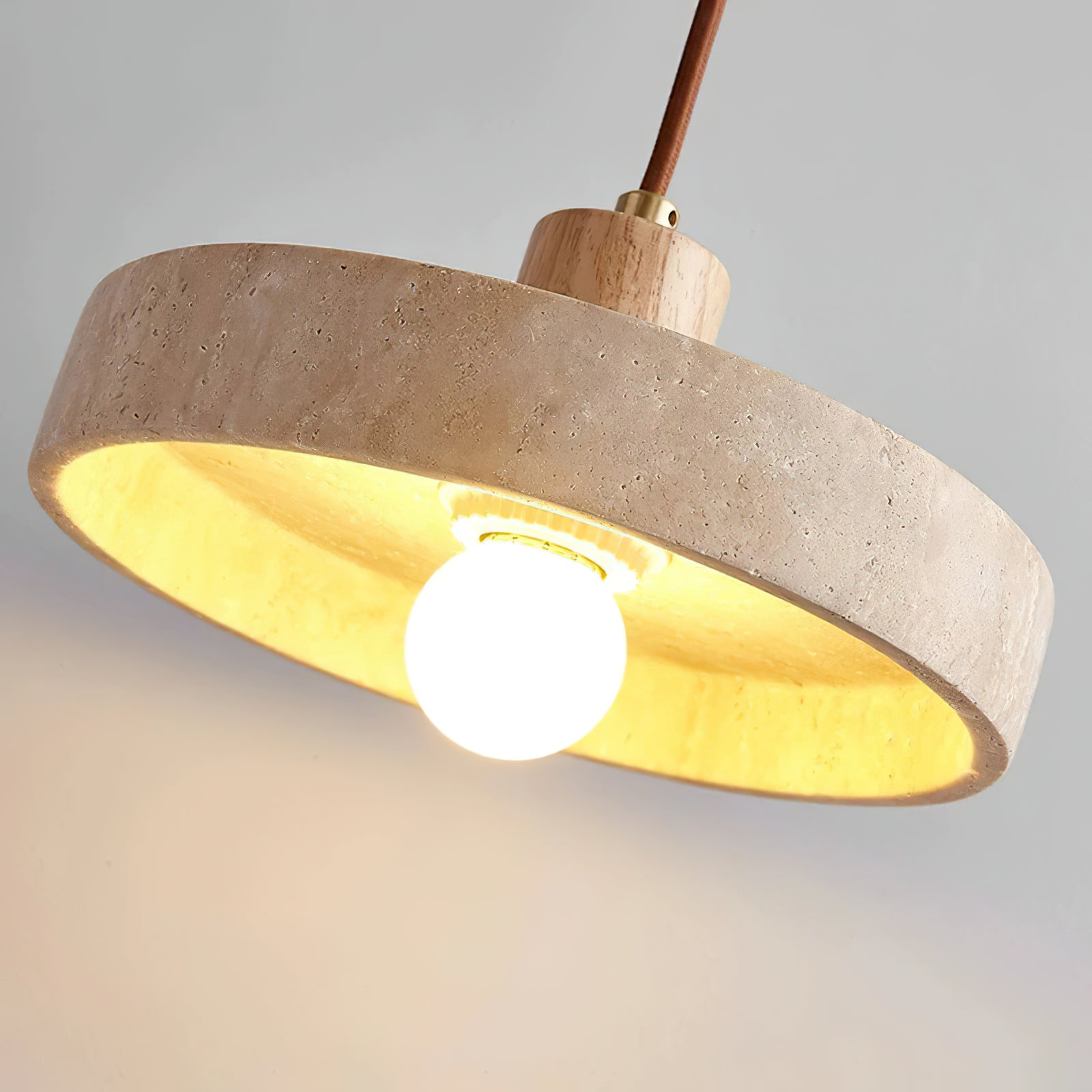 Compact Vintage-Style Pendant Light | Wabi-Sabi Accent