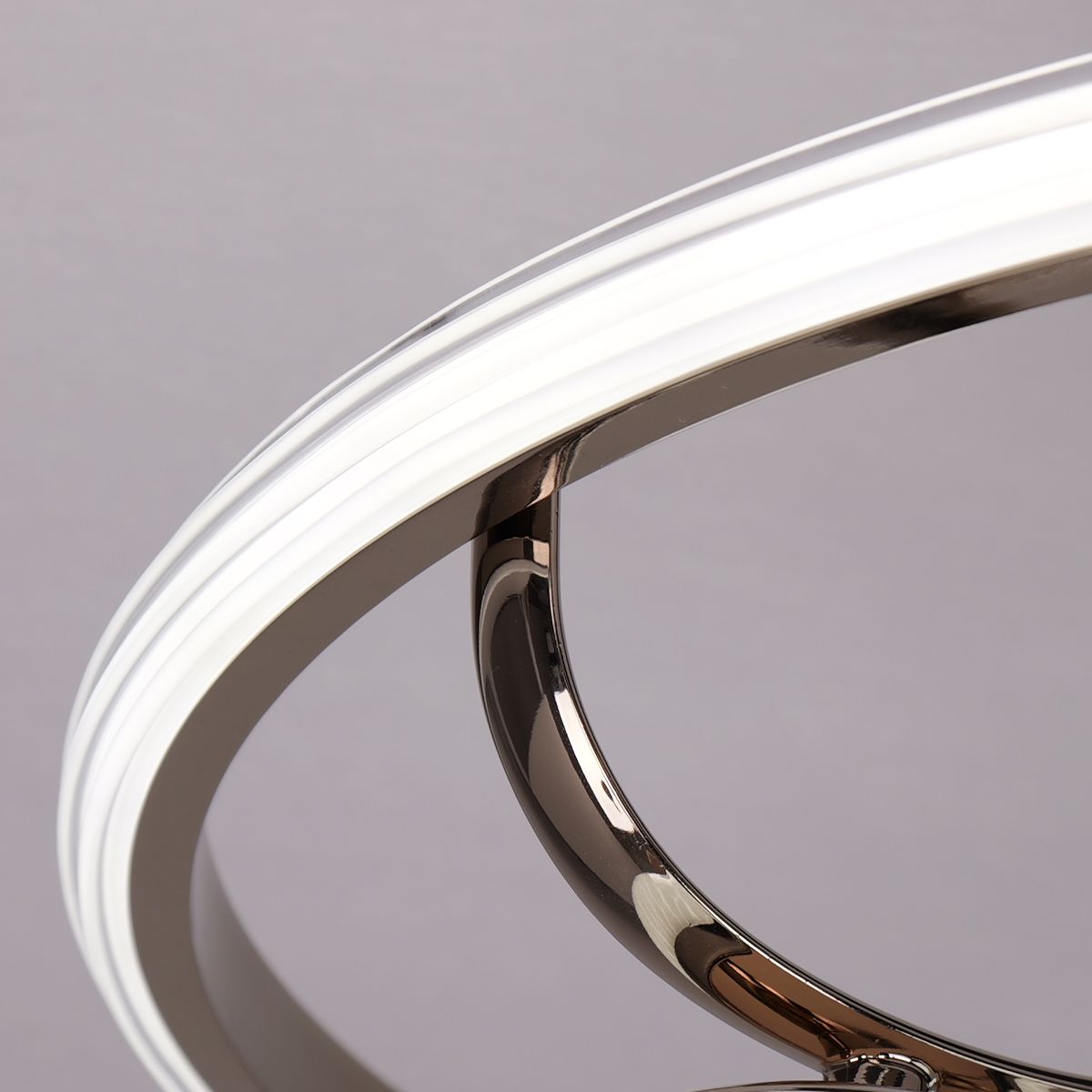 Modern Circular Ceiling Light – Four Orb Glass Fixture